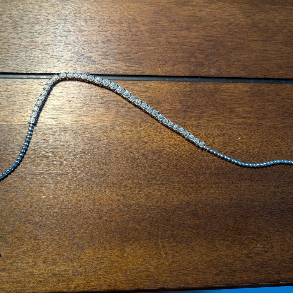Silver Beaded Necklace